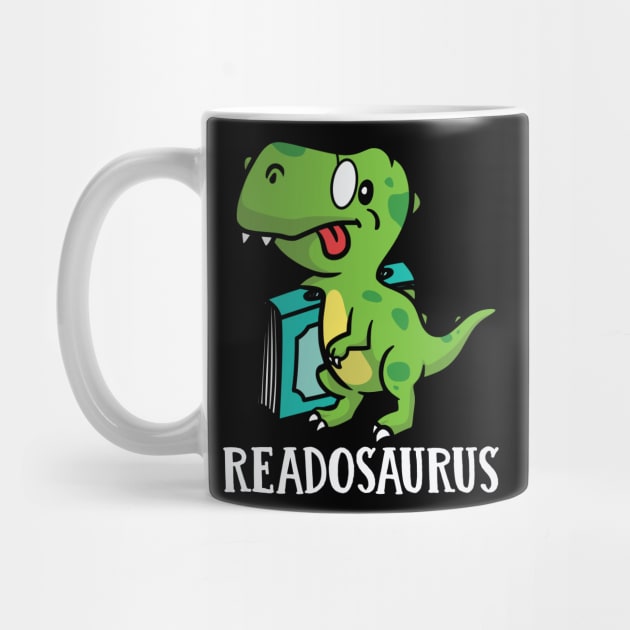 Readosaurus Readers Readosaurus Book lover Dino by AntiAntiFlorian